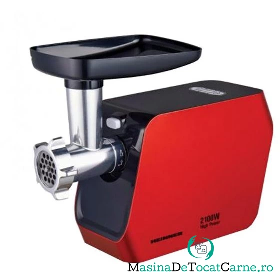 Masina de tocat MG-2100RD 2100W Cutit inox Rosie